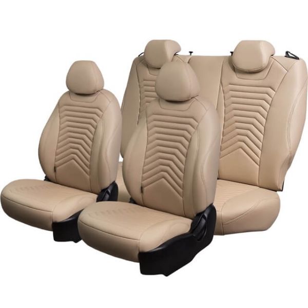 Чехлы Премиум Экокожа Байрон Президент|Жук на Kia Spectra 2004-2011 г.в.