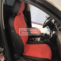 Чехлы Автопилот Алькантара Ромб на Москвич 3 (2022+)